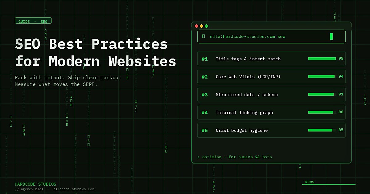 SEO Best Practices for Modern Websites